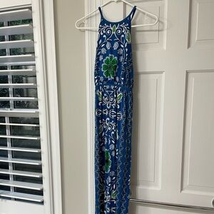 Tory Burch Selena maxi dress with strappy back in size Medium.